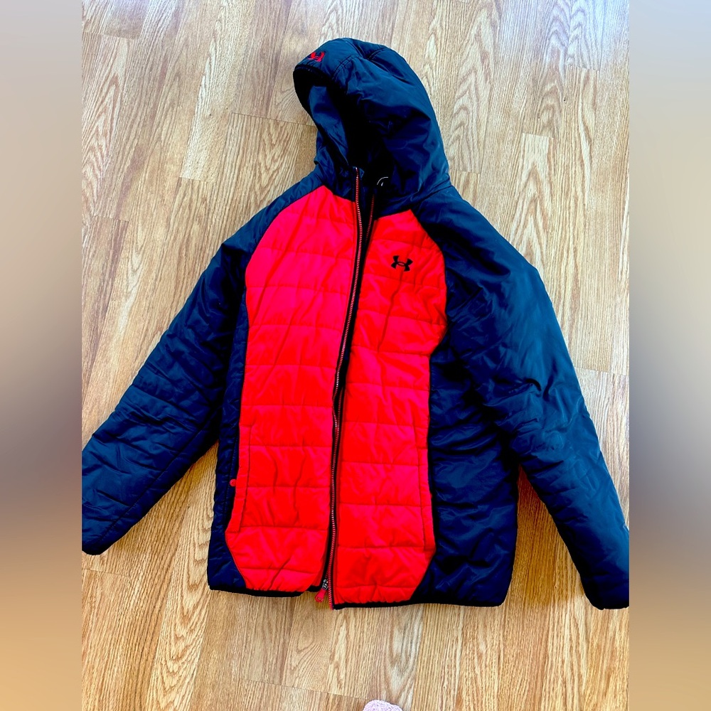 youth size XL under armor winter puffer jacket